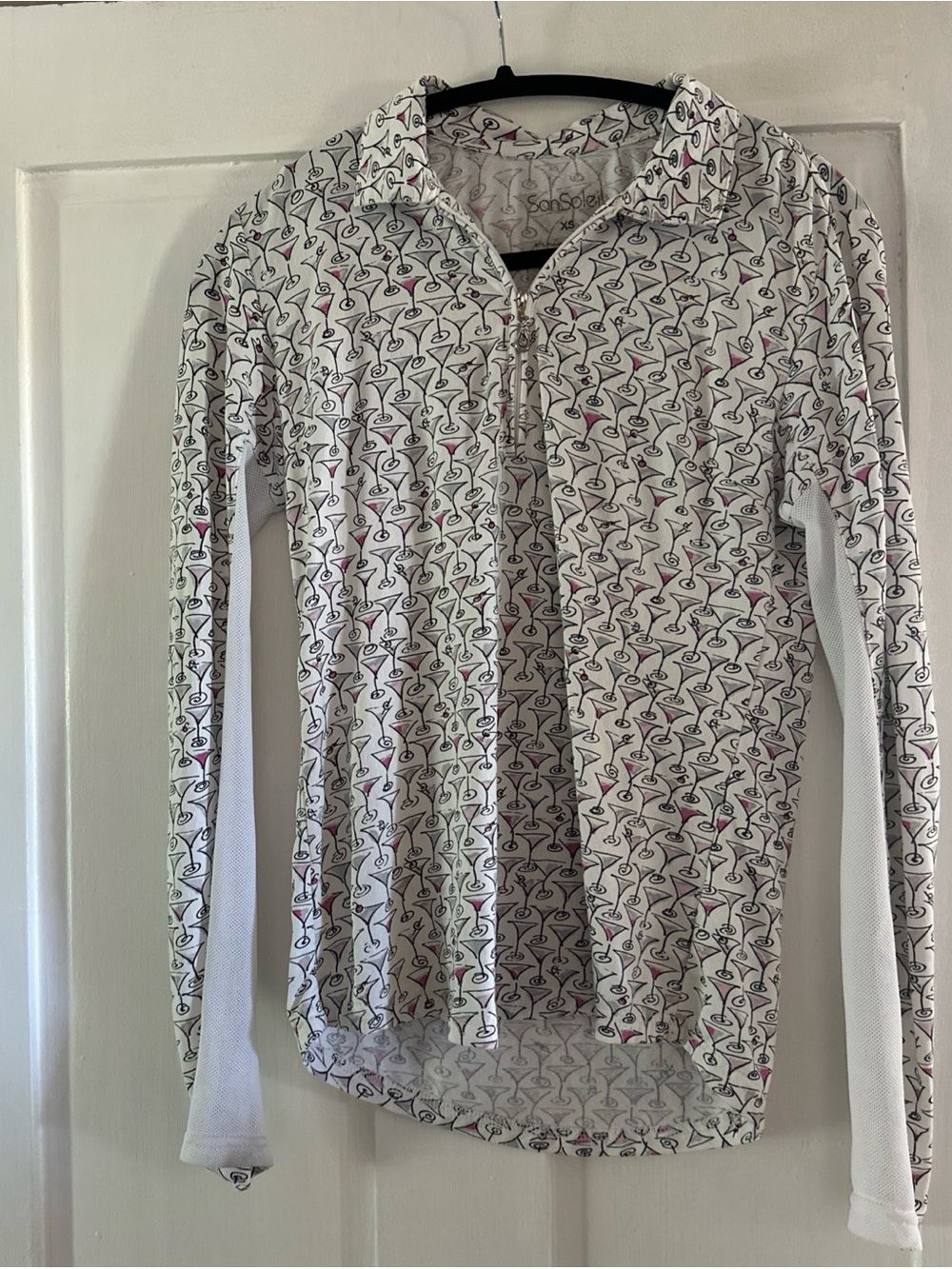 San soleil sun shirt XS Women's martini Print